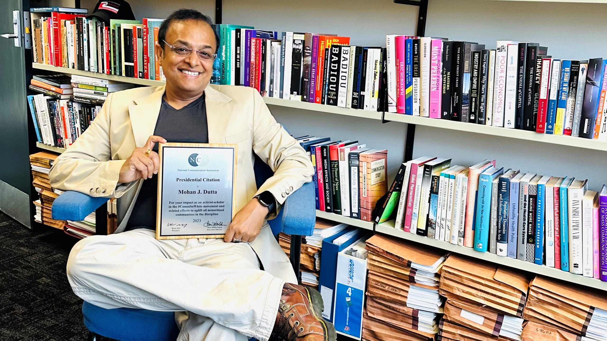 NCA Presidential Citation for Professor Mohan Dutta